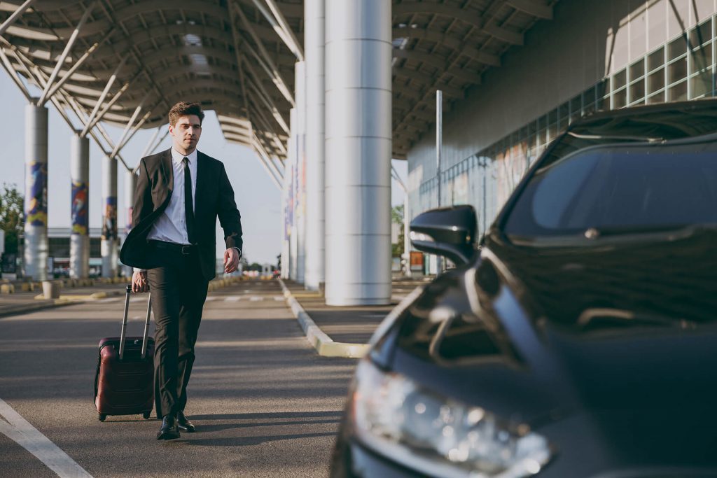 business man with case