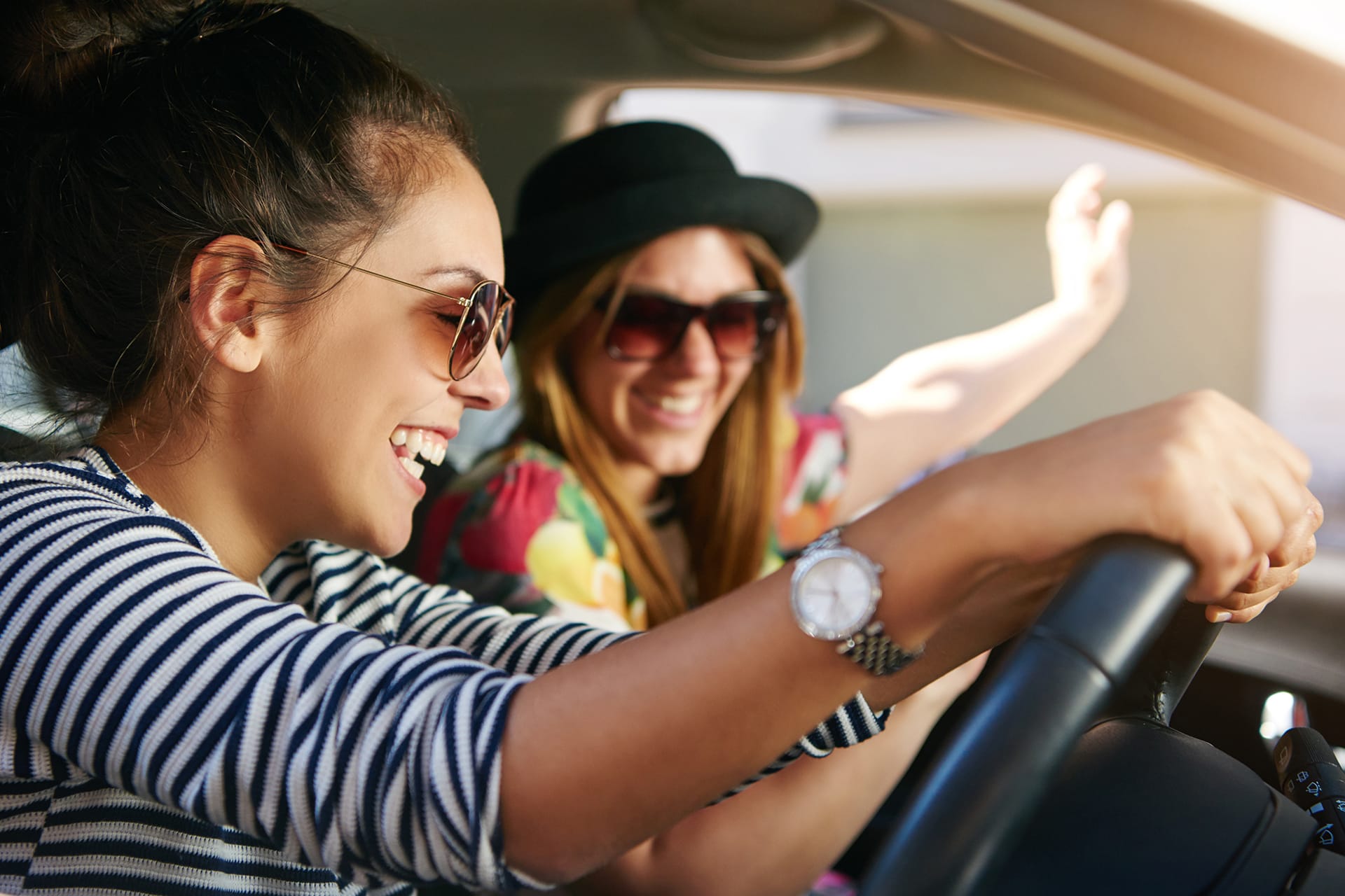 Young woman driver